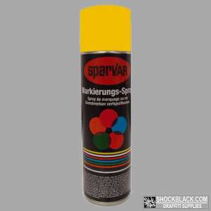 1018-1023UK Sparvar MS Markeer spray RAL 1023 Verkeersgeel Bodemventiel 500 ml