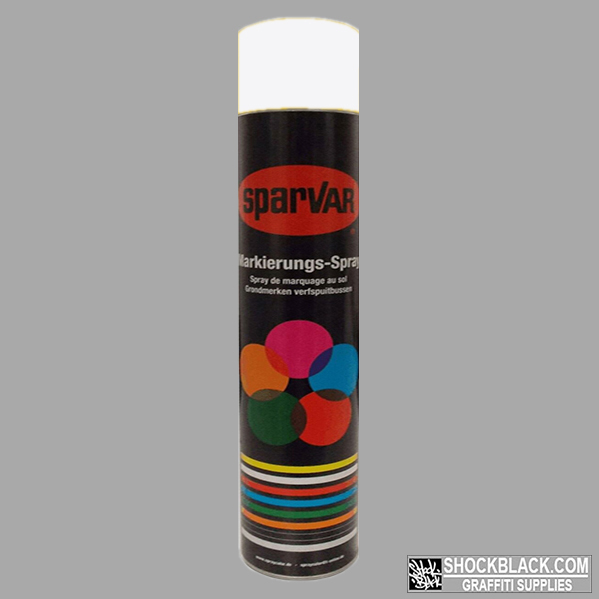 1030-9016UK Sparvar MS Markeer spray RAL 9016 Verkeerswit Bodemventiel 750 ml